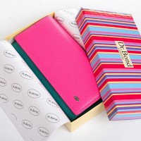 Женский кожаный кошелек Rainbow DR. BOND WRS-501-2 plum-red
