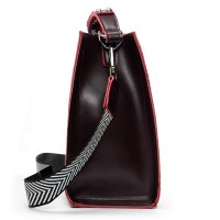 Женская кожаная сумка через плечо ALEX RAI 9701 bordo