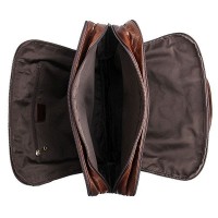 Мужская кожаная сумка-портфель John McDee jd7146q