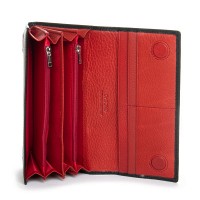 Женский кожаный кошелек BR DR. BOND W501-4 black-red