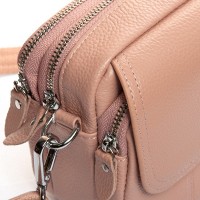 Женский молодежный кожаный клатч ALEX RAI 3904 pink