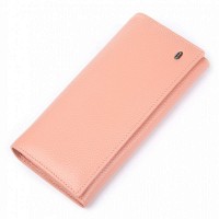 Женский кожаный кошелек Classik  DR. BOND W501-2 pink purple