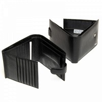 Кожаный мужской кошелек Classic DR. BOND M2213 black
