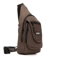 Мужская тканевая сумка-слинг Lanpad 0936 brown бол