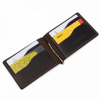 Мужской кожаный зажим для купюр GRANDE PELLE 11540