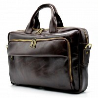 Кожаная сумка для ноутбука TARWA gx-7334-3md