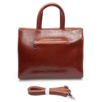 Женская кожаная сумка классическая ALEX RAI 5052 camel croco