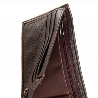 Мужской кожаный кошелек с зажимом для купюр BE BRETTON 168-24C brown