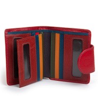 Женский кожаный кошелек Rainbow DR. BOND WRS-415-1 red