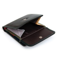 Женский кожаный кошелек Rainbow DR. BOND WRS-33-1 black