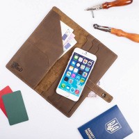 Тревел-кейс из кожи Hi Art TC-01 Shabby Olive Let's Go Travel