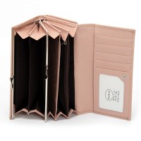 Женский кожаный кошелек Bright DR. BOND W46 pink purple