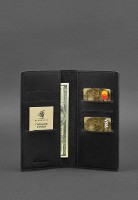 Кожаное портмоне-купюрник BlankNote 11.0 черное Crazy Horse BN-PM-11-G-KR
