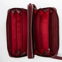 Женский кожаный кошелек Bright DR. BOND W39 wine red