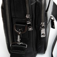 Мужская кожаная сумка через плечо BRETTON 5015-4 black