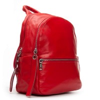 Женский кожаный рюкзак ALEX RAI 95517-9 red