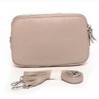 Женский молодежный кожаный клатч ALEX RAI 60061 beige