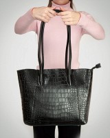 Женская кожаная сумка через плечо ALEX RAI 9349 black