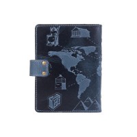 Кожаный картхолдер Hi Art «7 wonders of the world» CH-06 Shabby Lagoon