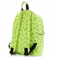 Детский стеганый рюкзак Poolparty с уточками салатный backpack-theone-salad-ducks