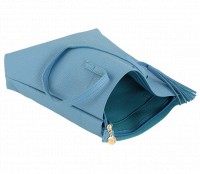 Женская синяя сумка-шоппер TRAUM из кожзама 7240-26