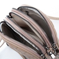 Женский молодежный кожаный клатч ALEX RAI 60065 beige