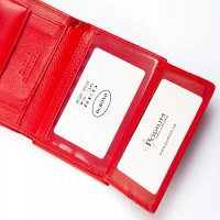 Женский кожаный кошелек Bright DR. BOND WS-36 red