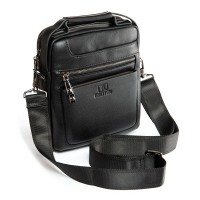 Мужская кожаная сумка через плечо BRETTON 2038-4-L black