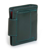 Женский кожаный кошелек Rainbow DR. BOND WRS-415-1 green
