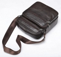Мужская кожаная сумка через плечо Vintage 20346 