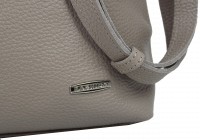 	Женская кожаная сумка через плечо Borsacomoda бежевая