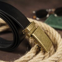 Мужской кожаный ремень автомат Vintage 20263