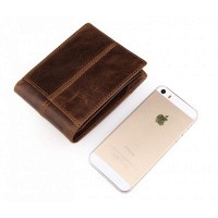 Мужское кожаное коричневое  портмоне TIDING BAG 8064B