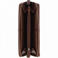 Английский женский кожаный кошелек Ashwood T90 Chestnut (Каштановый)