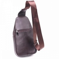 Мужская кожаная сумка-слинг Vintage 21401 