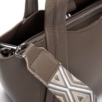 Женская кожаная сумка ALEX RAI 97718-9 l.grey