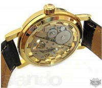 Мужские часы скелетон Winner Gold (1113)