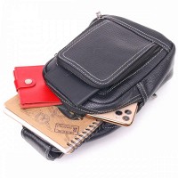 Мужская кожаная сумка-слинг Vintage 21284 