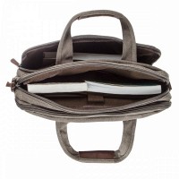 Мужская серая текстильная сумка для ноутбука Vintage 20086