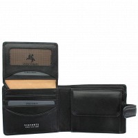 Мужское портмоне Visconti Tuscany TSC-48 BLK с защитой RFID
