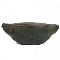 Мужская кожаная сумка бананка, сумка напоясная TARWA REPE-3035-3md