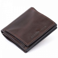 Мужское кожаное портмоне GRANDE PELLE 11330 Шоколадное