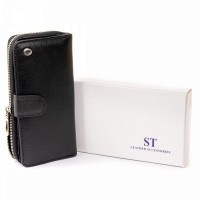 Мужской кожаный кошелек ST Leather 19300 Черный
