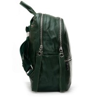 Женский кожаный рюкзак ALEX RAI 95517-9 green