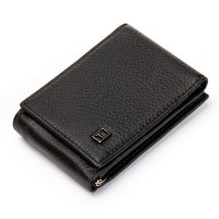 Мужской кожаный кошелек с зажимом для купюр BE BRETTON 168-79 black