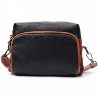 Молодежная женская кожаная сумка через плечо Vintage 22588 