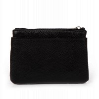 Женская кожаная косметичка-ключница Cosmetic A-00141 black