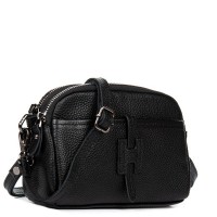 Женский молодежный кожаный клатч ALEX RAI 99102 black