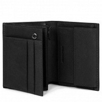 Кожаный кошелек Piquadro BK SQUARE/Black PU1740B3R_N