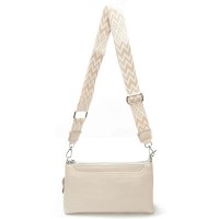 Женский молодежный кожаный клатч ALEX RAI 3092-1 l.beige